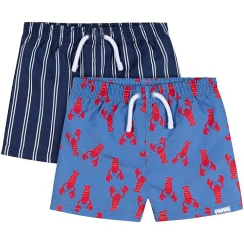 Gerber Baby & Toddler Boys 2-Pack Swim Trunks