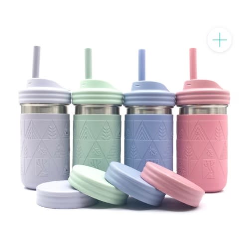 Stainless Steel 14oz Drinking Tumblers + Food Storage (Blush/Lilac/Sage/Misty Blue)