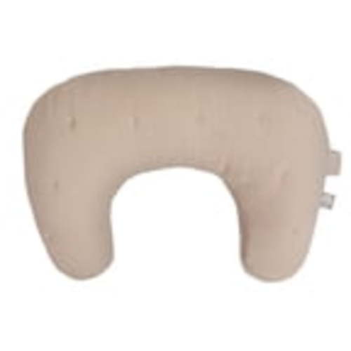 Boppy Nursing Pillow Luxe - Ergonomic Bottle & Breastfeeding Pillow with High Lift & Firm Support - Water-Resistant with Washable Cotton Muslin Cover - Baby Safety Alliance Verified - Oatmeal