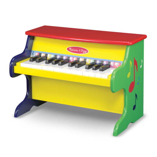 Melissa & Doug Kids Wooden Toddler Music Toy: Learn-To-Play Piano with 25 Keys and Little Musical Songbook