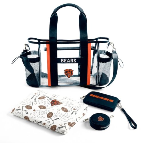 WEAR by Erin Andrews Chicago Bears Clear Stadium Baby Bag