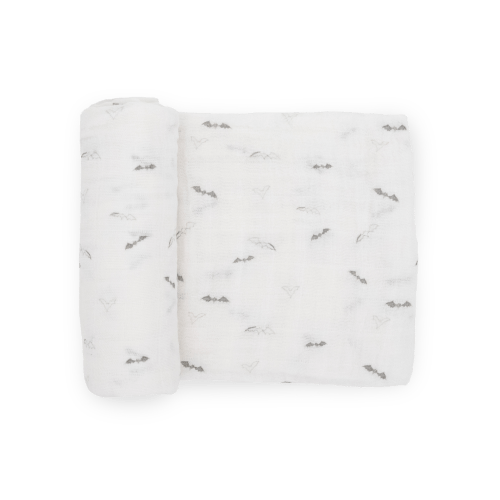Cotton Muslin Swaddle Blanket - Bats