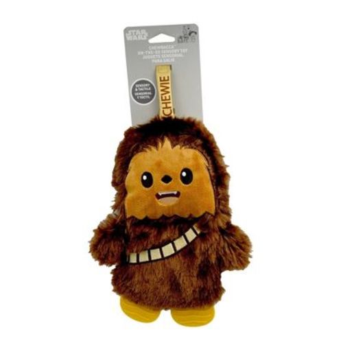 Star Wars Chewbacca Teether Feet Blanky Toy: Emotional, Sensory, Fine Motor Skills Development, Crinkles, Hanging Loop