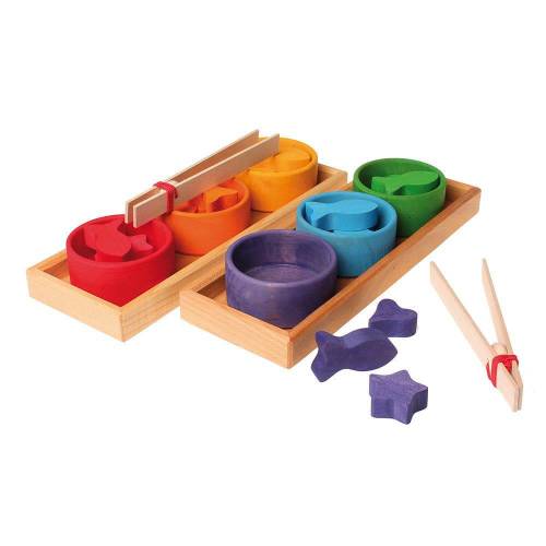 Wooden Bowl Storing Set