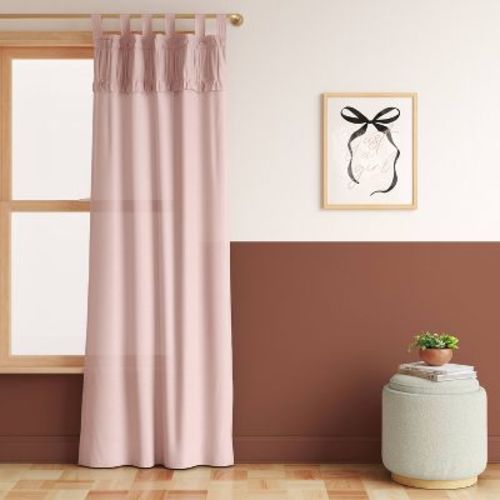 42"x84" Light Filtering Dorm Curtain Panel Pink - Room Essentials™