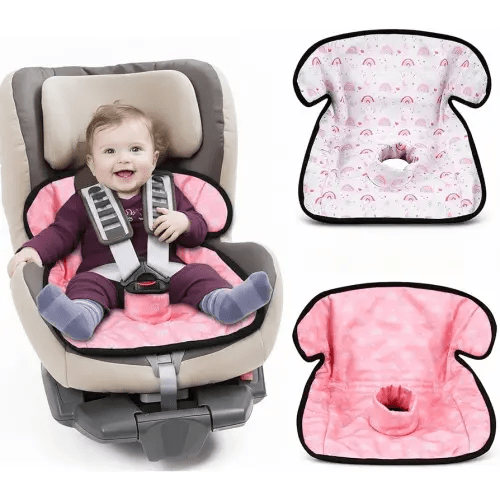 2 Pack Boho Car Seat Protector for Potty Training Waterproof Piddle Pad Cover from Spillages Nappy Leaks Toilet Training Anti Slip Backing Strollers Carseat Liner for Toddlers Babies