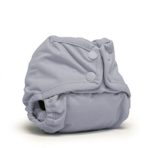 Kanga Care Rumparooz Double Leg Gusset Reusable Cloth Diaper Cover Newborn Snap | Platinum Gray 4-15 lbs