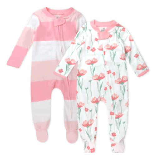 2-Pack Organic Cotton Sleep & Plays | Honest Baby Clothing 0-3 Mo.