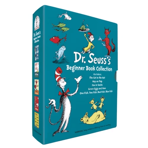 Dr. Seuss's Beginner Book Boxed Set Collection: The Cat In The Hat; One Fish Two Fish Red Fish Blue Fish; Green Eggs And Ham; Hop On Pop; Fox In Socks Book By Dr Dr Seuss, (Boxed Set) | Indigo