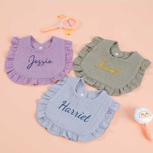 Personalized Baby Bibs/ Custom Name Baby Bibs/ Custom Baby Gift/ Custom Baby Girl Bib/ Baby Boy Bib/ Baby Shower Gift/ Embroidered Baby Bib