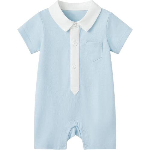 pureborn Baby Boys Girls Nautical Romper One-Piece Beach Outfit Summer Clothes 0-24 Months