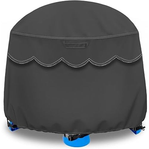 YUYAKA Water Table Cover for Little Tikes Fish 'n Splash Outdoor Dustproof Protector Custom-Fit Design with Elastic Edge Waterproof Storage Solution for Kids Play Table (Grey)