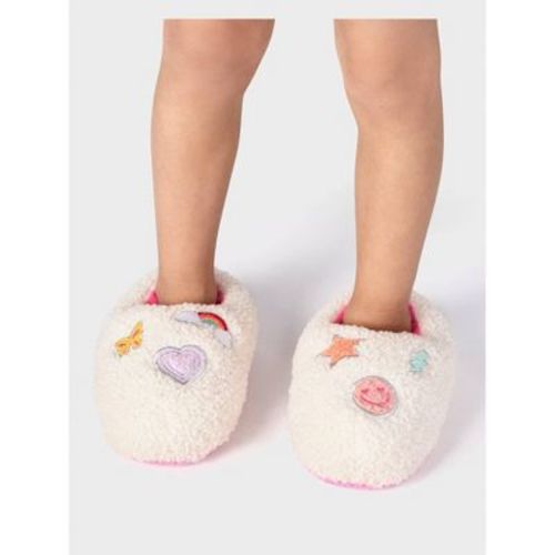 The Children's Place Toddler Girls Embroidered Icon Slippers Gray TODDLER6-7
