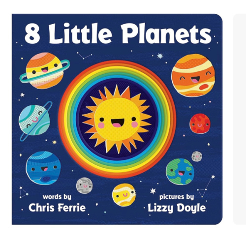 8 Little Planets: A Solar System Book for Kids with Unique Planet Cutouts