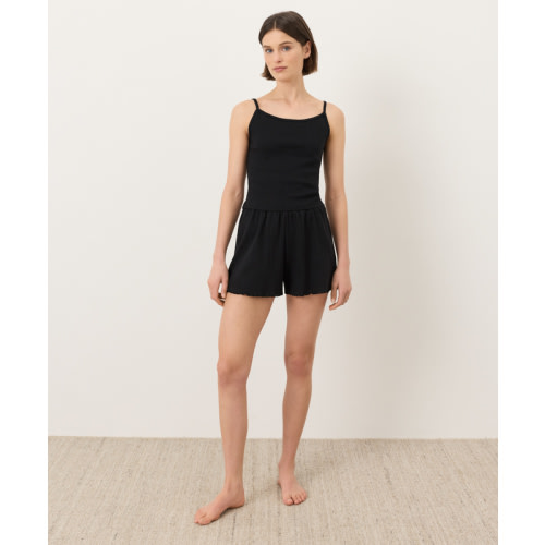 Black Large Women’s Pointelle Sunset Set made with Organic Cotton | Pact