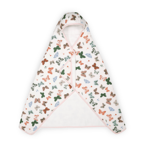 Toddler Hooded Towel - Butterflies
