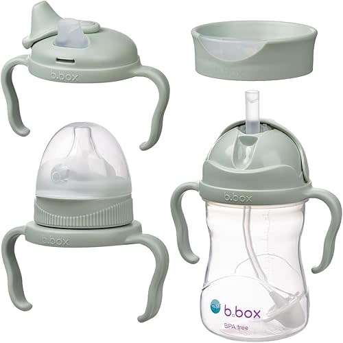 b.box Sippy Bottle to Cup Transition Value Pack - Sage