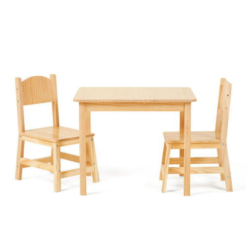 Harriet Bee Solid Wooden Kids Table And Chairs Set & Reviews | Wayfair