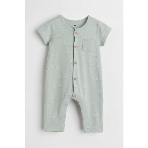 Short-sleeved Cotton Romper Suit