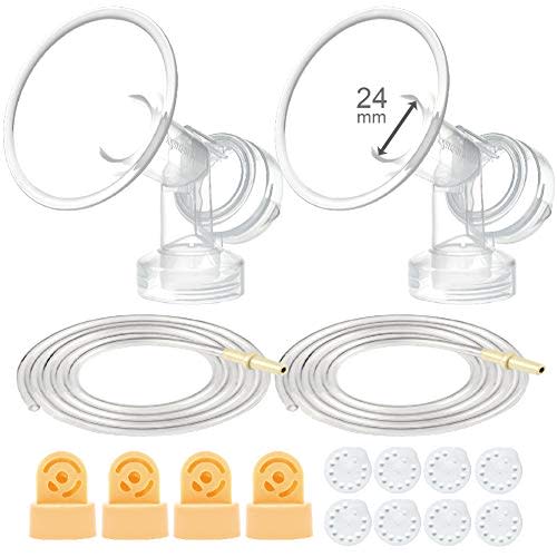 Maymom Pump Parts Compatible with Medela Pump in Style Pumps ; Not for Pump in Style with MaxFlow (24mm Flanges)