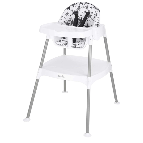 Evenflo 4-in-1 Eat & Grow Convertible High Chair, Pop Star White