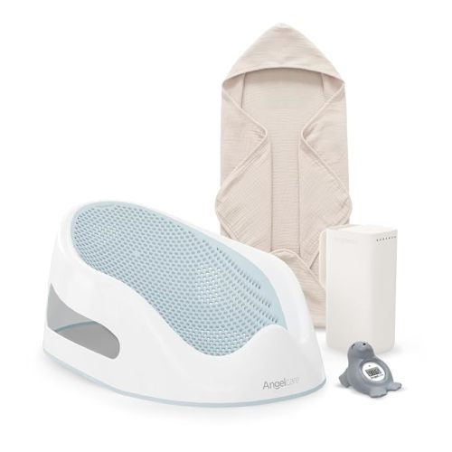 Angelcare Baby Bath Support (Aqua) | Ideal for Babies Less Than 6 Months Old