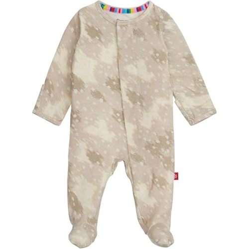 Magnetic Me Girls Modal Magnetic Baby Footie Pajamas | Silky Soft Modal Fabric | Baby Sleepers Available Sizes PRE - 24M