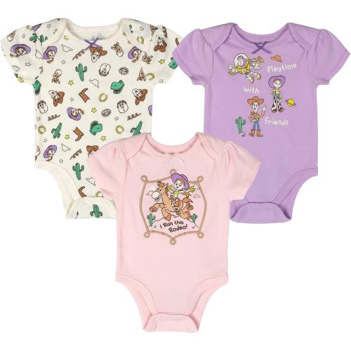 Disney Baby Girls Boys 3 Pack Bodysuits Newborn to Infant Sizes (Newborn - 24 Months)