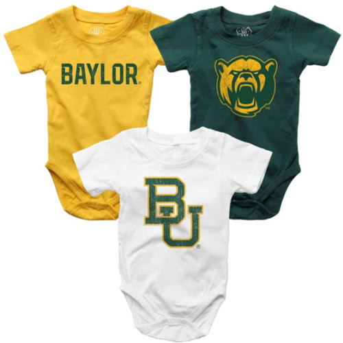 Baylor University Infant Bodysuit 3-Pack