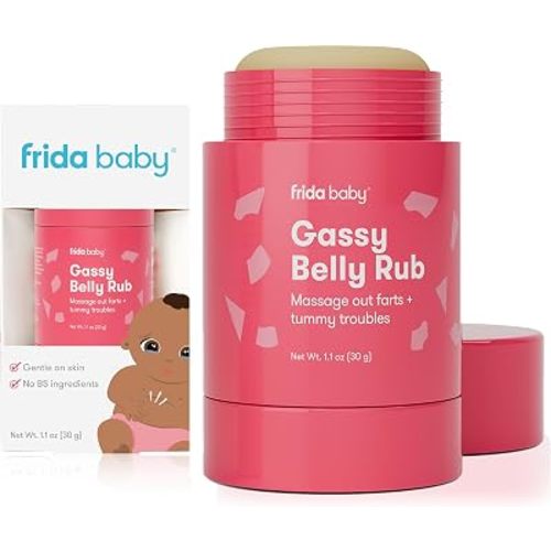 Frida Baby Gassy Belly Rub for Infant Gas Relief, Belly Massage Made w/Oil