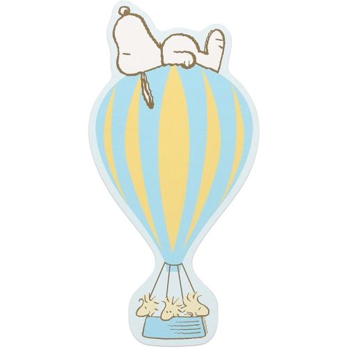 Open Road Brands Peanuts Snoopy and Woodstock Hot Air Balloon Wood Wall Decor - Adorable Snoopy Wall Art for Kids' Bedroom or Nursery