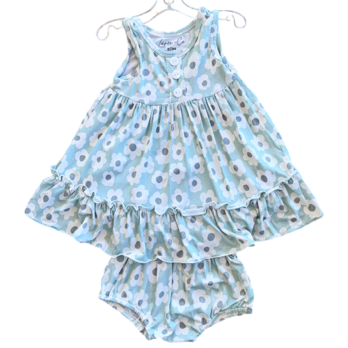 Rhaela Bamboo Peplum + Bloomer Set