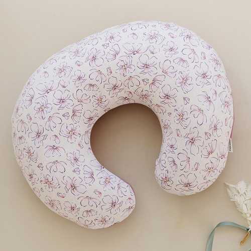 Nurse pillow cover breastfeeding Pillow Cover for Baby and Girls baby shower gift  Neutral Baby Support Pillow U Shaped Pillow (Blossom)