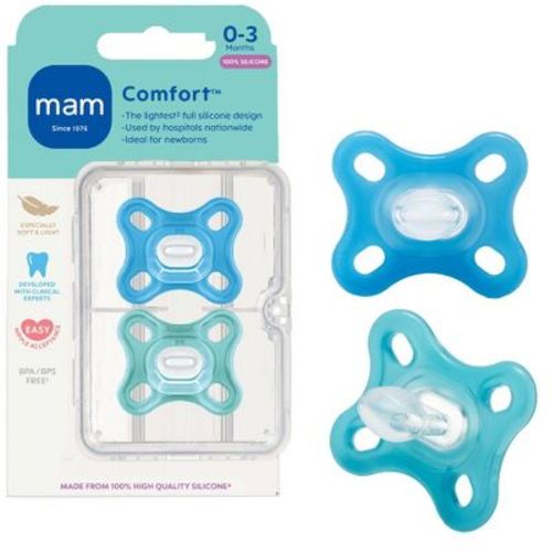 MAM Comfort Pacifiers 0+- Boy - 2pk