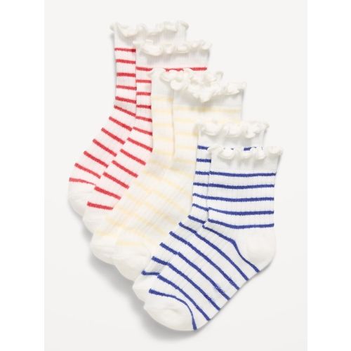 Ruffled Crew Sock 3-Pack for Toddler & Baby