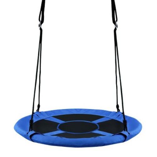 Costway 40" Flying Saucer Tree Swing Indoor Outdoor Play Set Kids Christmas Gift Purple/Blue/Green/Colorful/Blue Rocket/Blue Whale/Woods/Dark Green/Dark Pink/Yellow/Pink