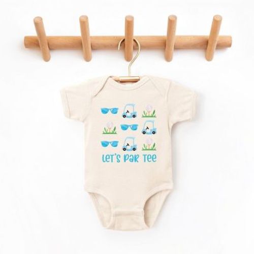 The Juniper Shop Let's Par Tee Sunglasses Baby Bodysuit - Newborn - Natural