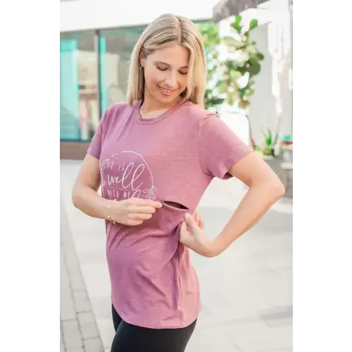 "It Is Well With My Soul" Christian Nursing T-Shirt