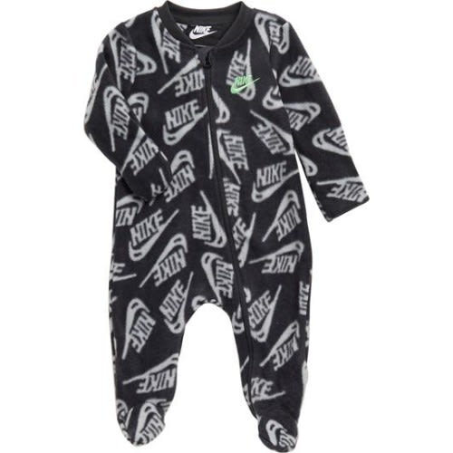 Allover Swoosh Print Microfleece Footie