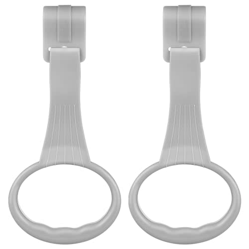 SAFIGLE Portable Baby Pull up Rings：Pull up Rings for Playpen Grey Baby Walking Exercise Assistant Tools - Infant Standing Training Tool for 1-3 Years Old