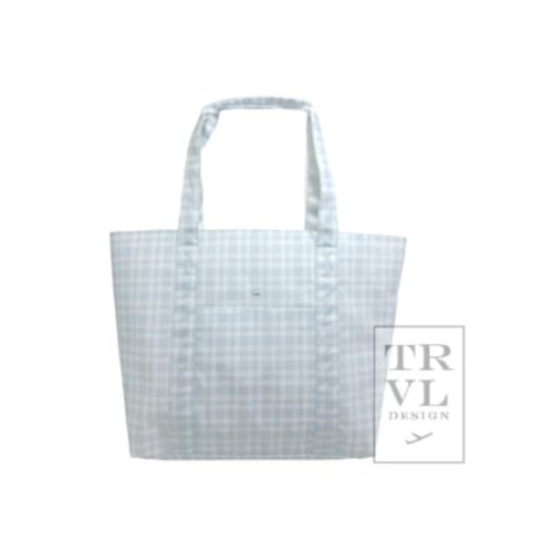 Jumbo Tote -  Pimlico Plaid Blue