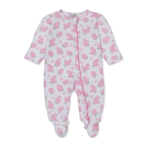 Lilac Love Pink Zip Footie