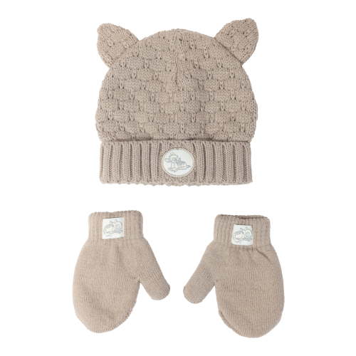 Character Baby Beanie and Mittens Set, 3-Piece