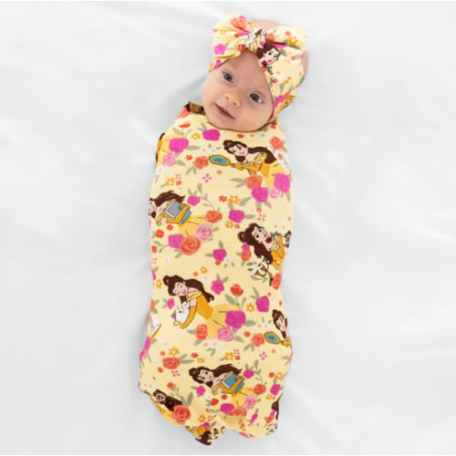 Disney Princess Belle Swaddle & Luxe Bow Headband Set – Little Sleepies