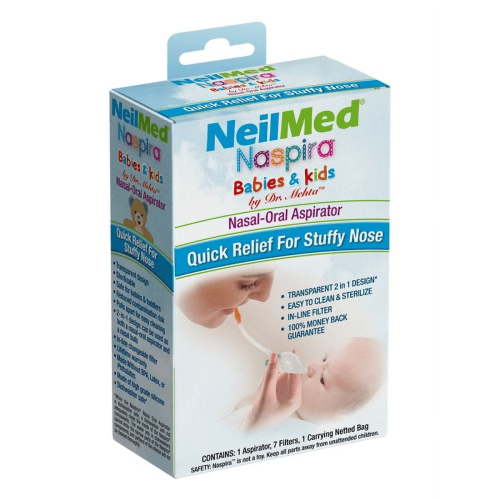 NeilMed Naspira Nasal-Oral Aspirator for Infants and Toddlers HSA/FSA Eligible