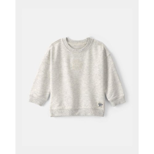 Baby OshKosh Logo French Terry Pullover Sweatshirt - Grey - OshKosh B'gosh | Carter's