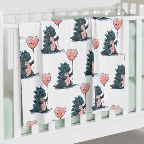 Kaiju Baby Swaddle Blanket White, Monster Nursery Baby Shower Gift, Soft Newborn Wrap, Kawaii Baby Blanket, Pop Culture Baby, Fandom Gift