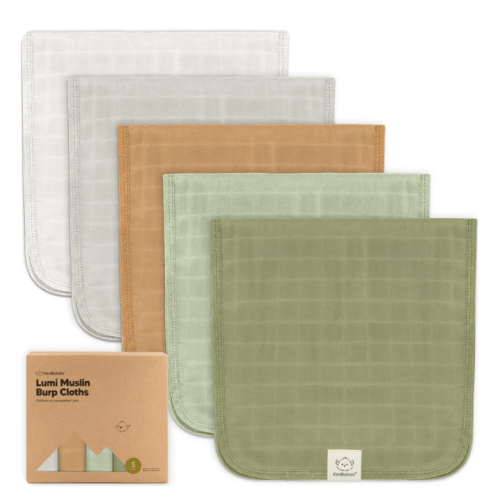 Lumi Muslin Burp Cloths (5-Pack) | Keababies