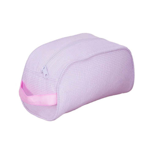 Traveler Dopp Kit - Pink Seersucker