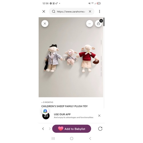 CHILDREN’S SHEEP FAMILY PLUSH TOY SET (SET OF 3)